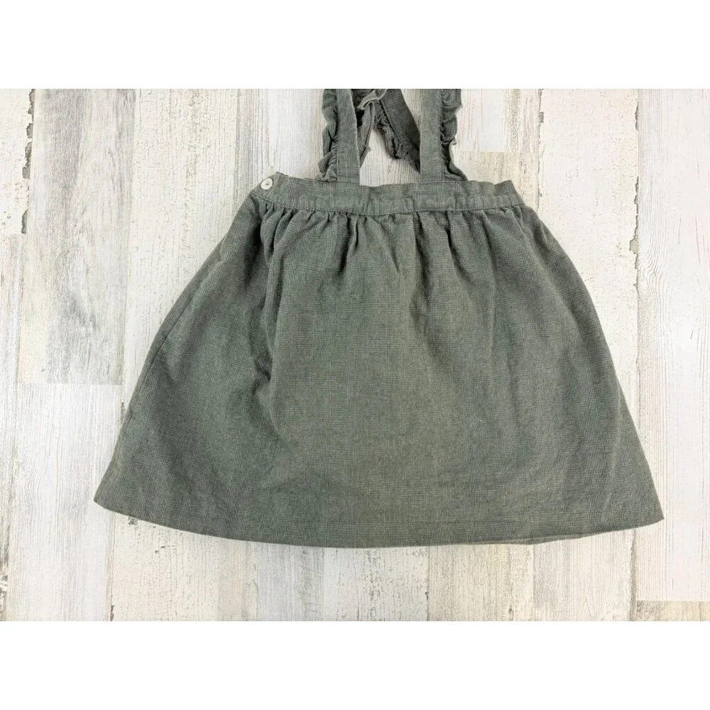 La Coqueta Green Pinafore Skirt Girls Sz 9